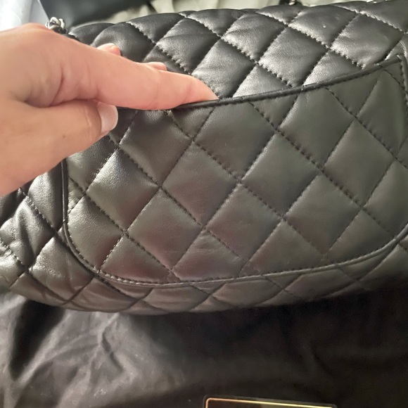 🛑sold Chanel Lambskin Medium Accordion Flap Black - Picture 6 of 16